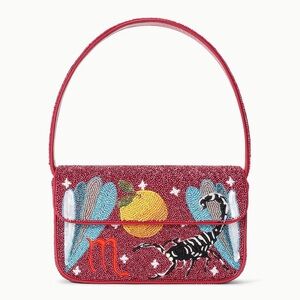 STAUD BEADED ZODIAC TOMMY BAG SCORPIO